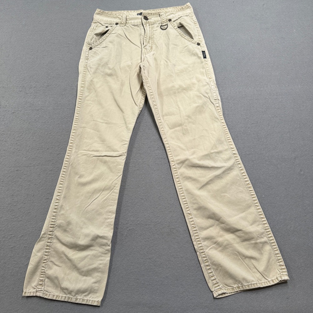 Silver Jeans Men's 32x34 Khaki Tan Zac Worker Straight Leg Relaxed Fit Utility